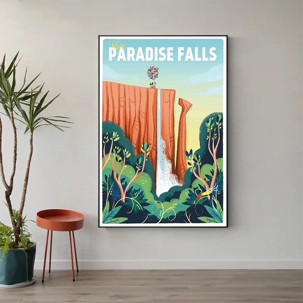 W516 Silk Fabric Poster Wall Art Decor PARADISE FALLS VINTAGE Classic Movie Trend Fashion Decoration Bright Gift
W516 Silk Fabric Poster Wall Art Decor PARADISE FALLS VINTAGE Classic Movie Trend Fashion Decoration Bright Gift