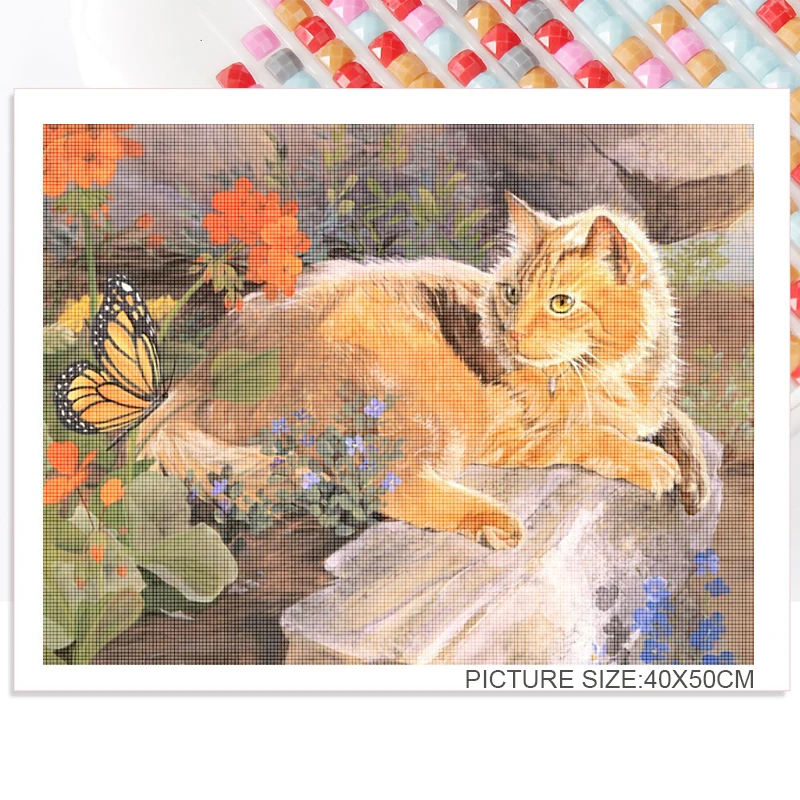 5D Diy Diamond Embroidery Mosaic Paintings Full Square Round Rhinestone Animal Cat Picture Wall Art Home Handmade Decoration
5D Diy Diamond Embroidery Mosaic Paintings Full Square Round Rhinestone Animal Cat Picture Wall Art Home Handmade Decoration