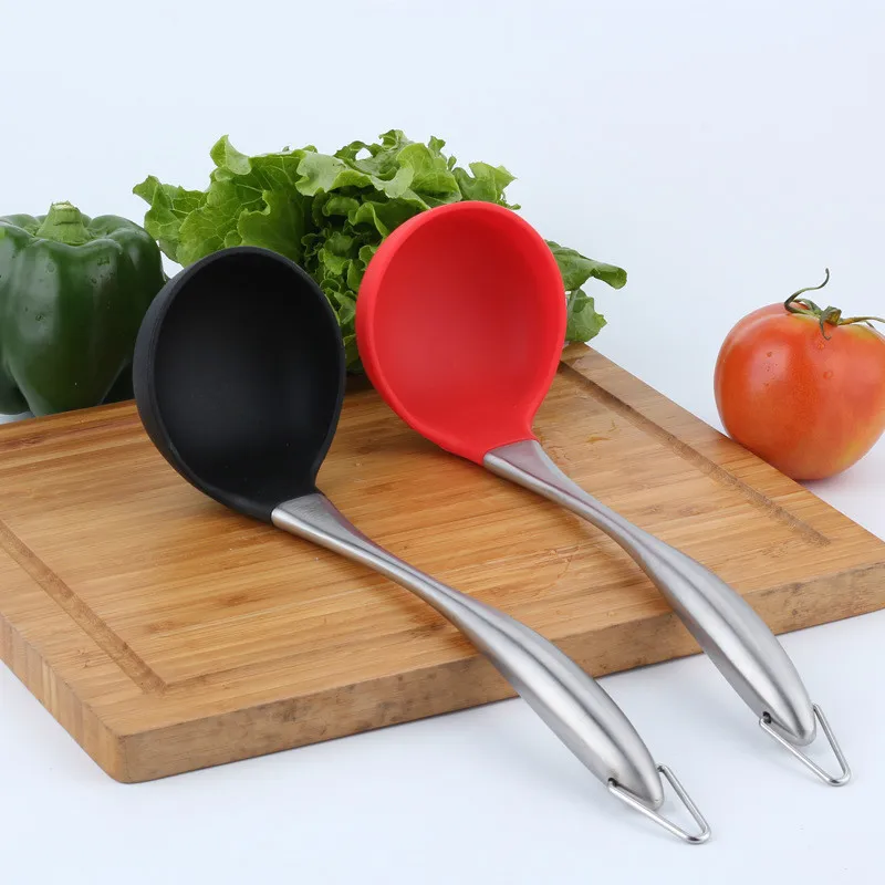 Stainless Steel Hollow Handle Silicone Ladel Household Kitchenware Non-Stick Pot Applicable Porridge Spoon Hot Pot Spoon
Stainless Steel Hollow Handle Silicone Ladel Household Kitchenware Non-Stick Pot Applicable Porridge Spoon Hot Pot Spoon