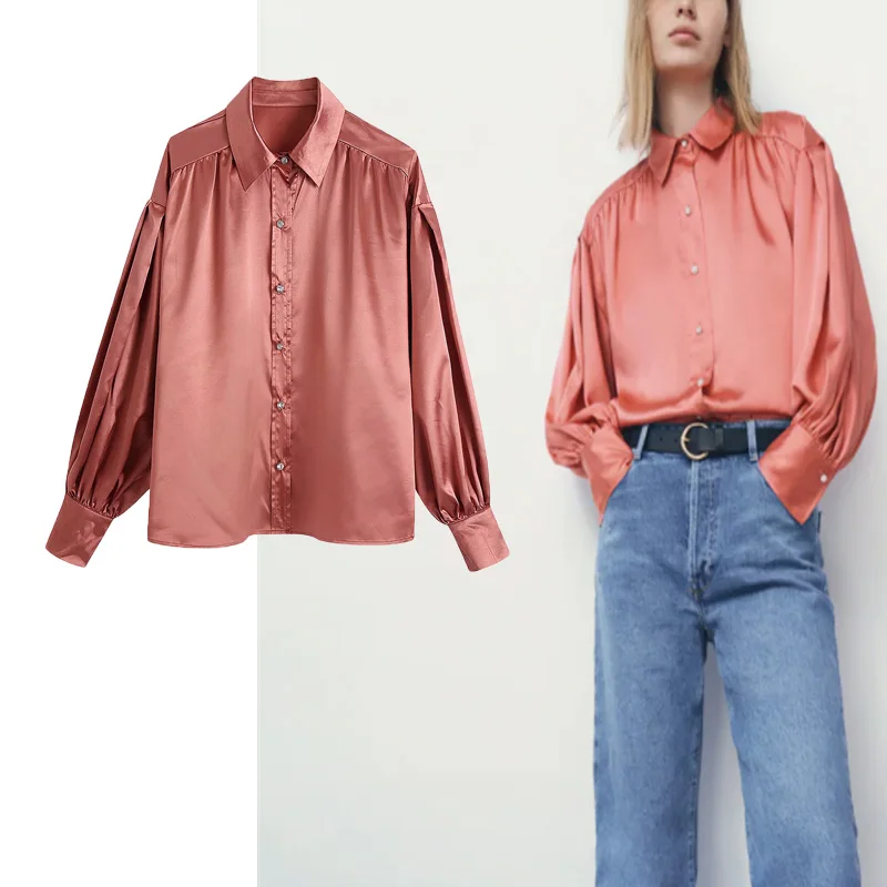 Женская офисная блузка Za, однотонная Повседневная рубашка с отложным воротником и длинным рукавом, на пуговицах, уличная одежда, весна-осен...
Женская офисная блузка Za, однотонная Повседневная рубашка с отложным воротником и длинным рукавом, на пуговицах, уличная одежда, весна-осен...