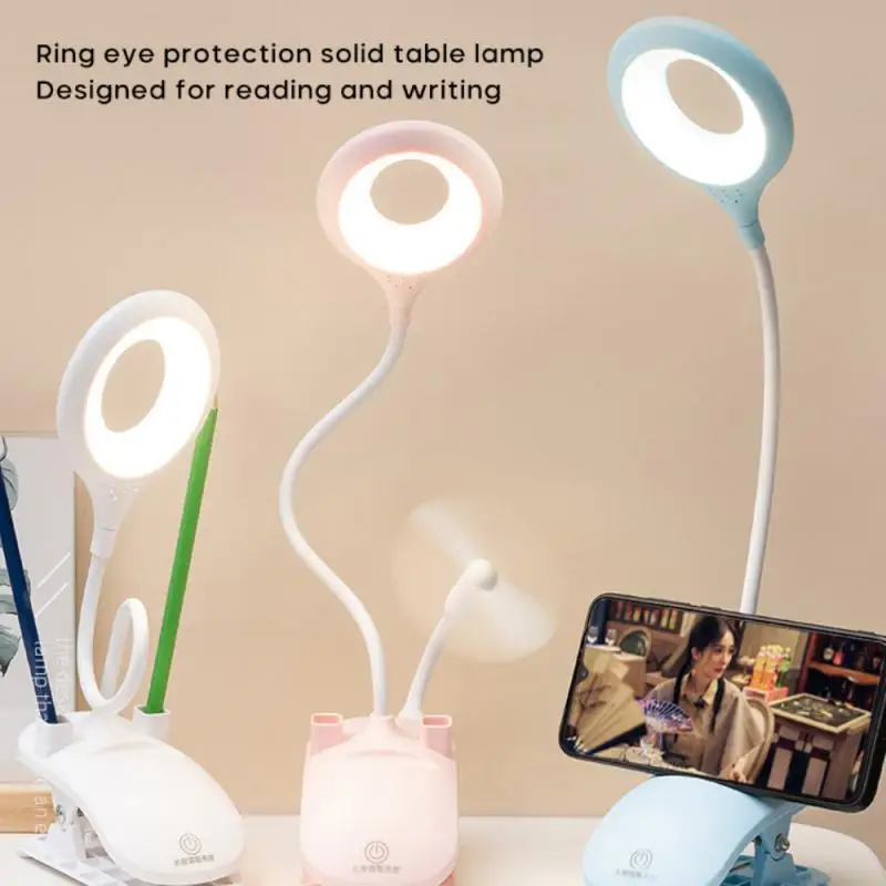 

New Clip Table Lamp Study Modern Table Lamp Rechargeable LED Reading Desk Lamp USB Table Lightings Flexo Lamps Night Light