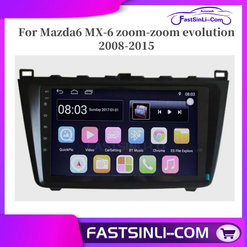 9 дюймов Android мультимедиа плеер для Mazda6 MX 6 zoom Эволюция LED 2008 2015 GPS навигации|car player