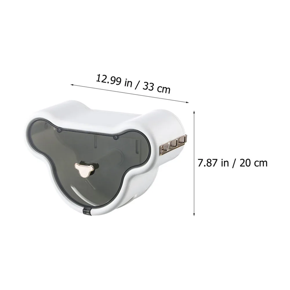 1pc Wall-mounted Tissue Box Indoor Bathroom Wall Tissue Dispenser Container