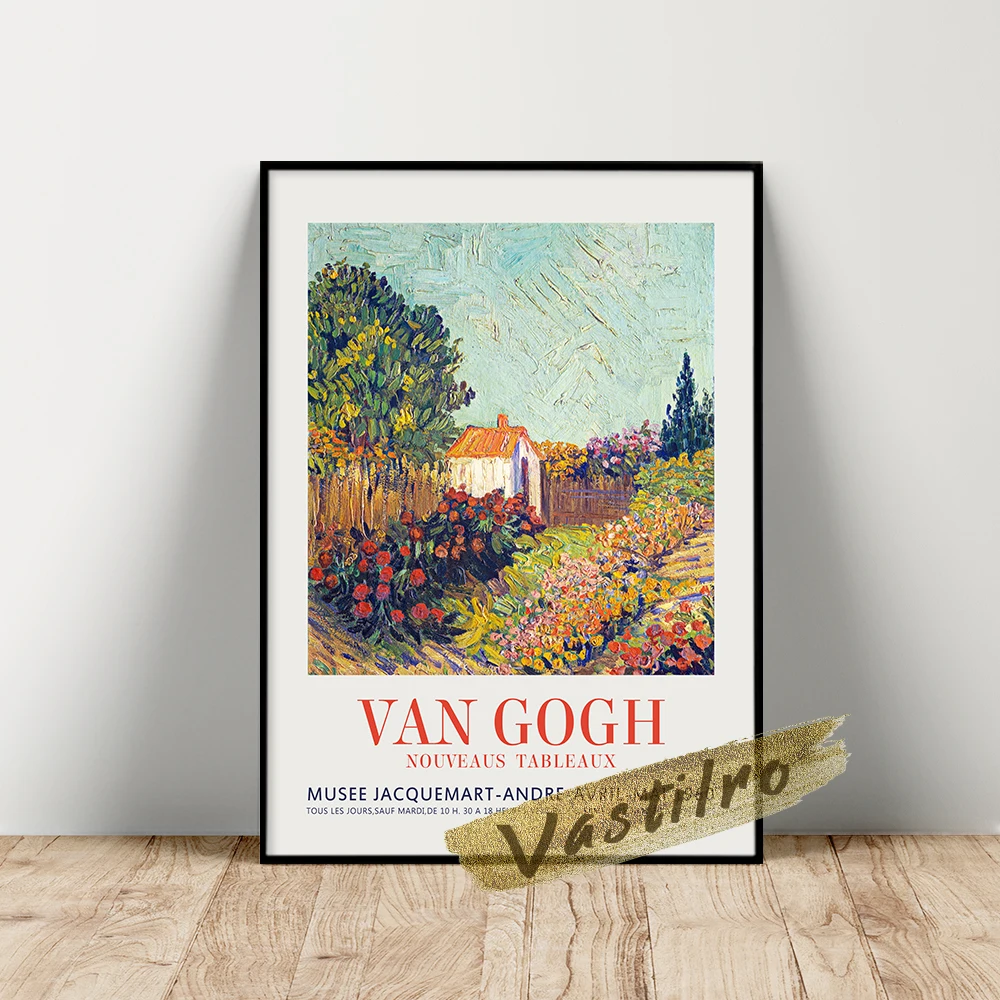 Vincent Van Gogh Exhibition Poster, Gogh Flower Garden House Landscape Oil Painting, Vintage Scenery Wall Stickers, Idea Gift
Vincent Van Gogh Exhibition Poster, Gogh Flower Garden House Landscape Oil Painting, Vintage Scenery Wall Stickers, Idea Gift