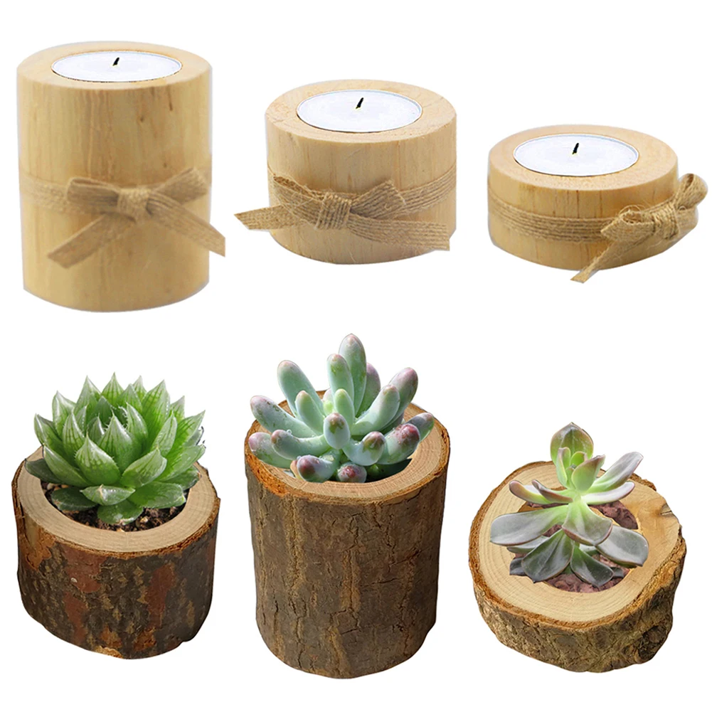 Wooden Tree Trunk Candle Holder DIY Vintage Craft Home Decoration Light Candlestick Succulent Flowers Pot For Weddings
Wooden Tree Trunk Candle Holder DIY Vintage Craft Home Decoration Light Candlestick Succulent Flowers Pot For Weddings