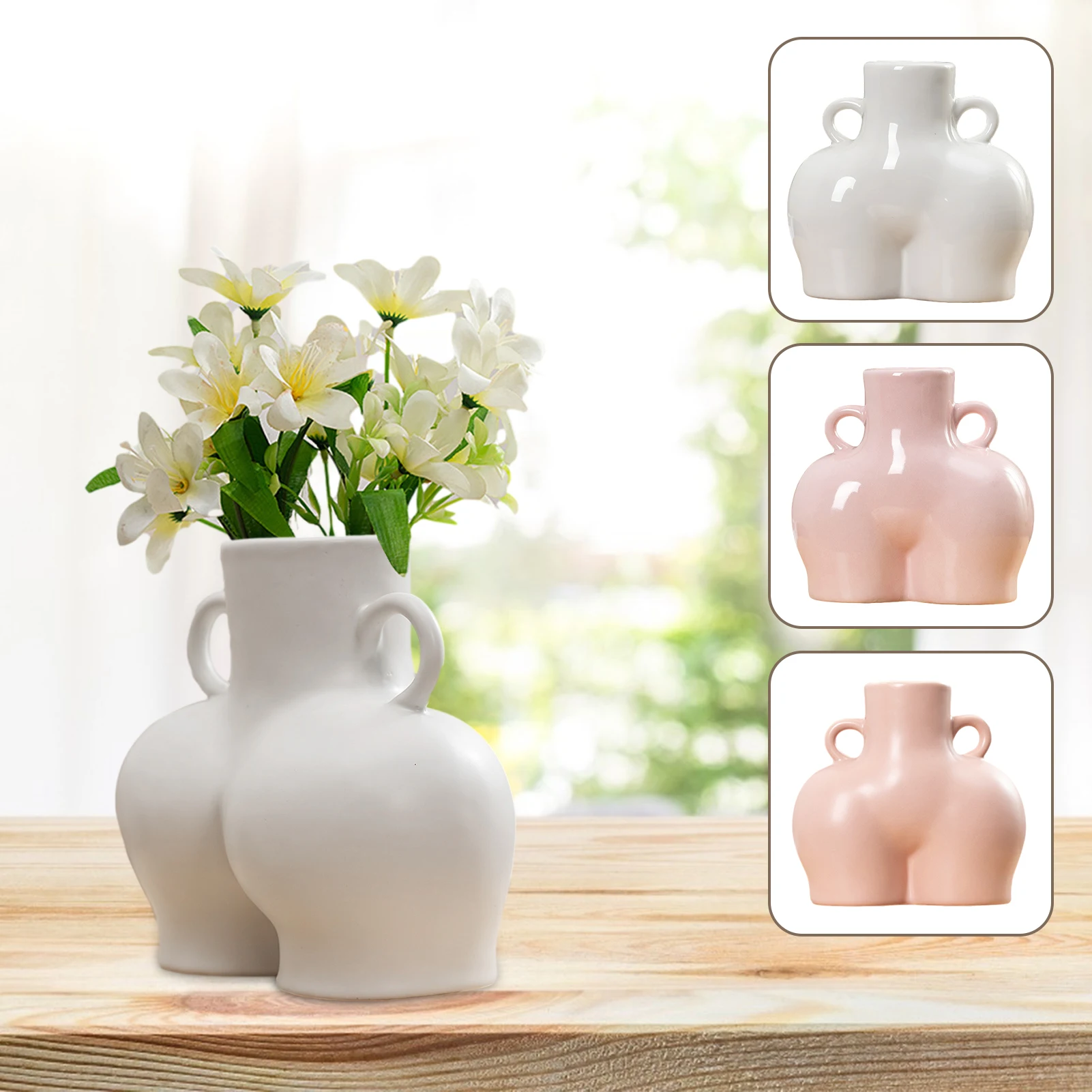 Body Flower Tabletop Vase Ceramic Minimalist Flower Vase No Bouquet Crafts Figurines Resin Arrangement Container Home Decoration
Body Flower Tabletop Vase Ceramic Minimalist Flower Vase No Bouquet Crafts Figurines Resin Arrangement Container Home Decoration