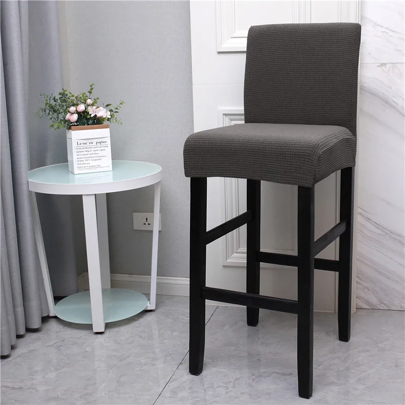 Bar high chair cover stretch jacquard solid color kitchen bar stool hotel chair cover banquet restaurant wedding decoration
Bar high chair cover stretch jacquard solid color kitchen bar stool hotel chair cover banquet restaurant wedding decoration