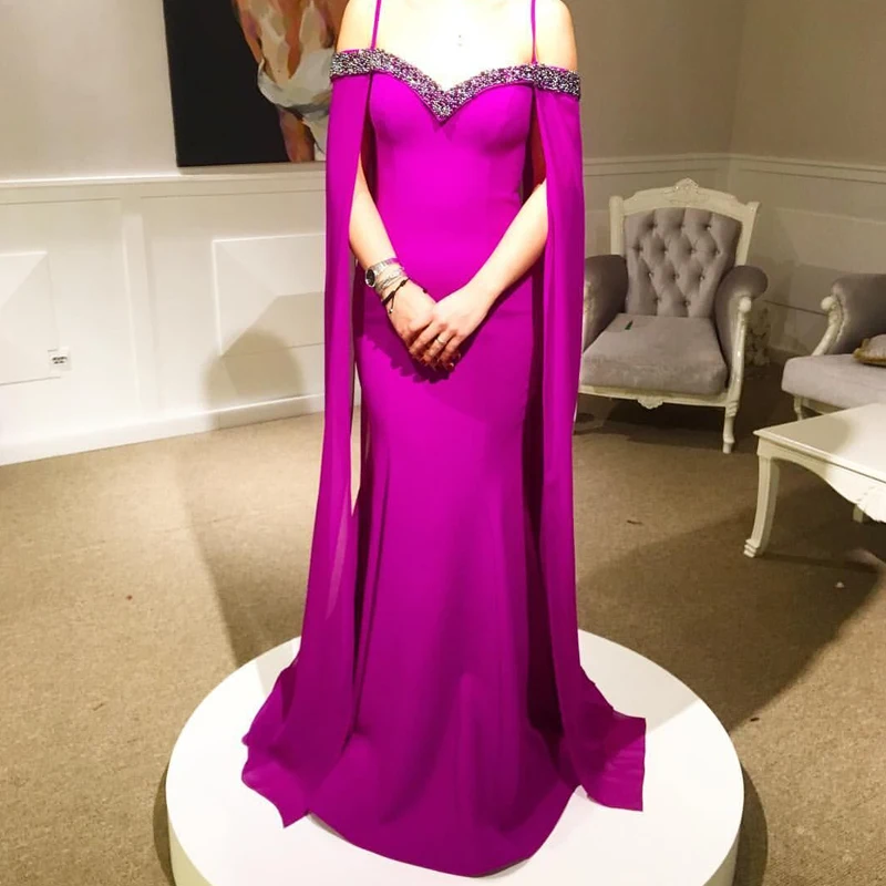 ANGEL NOVIAS Long Mermaid Rose Pink Arabic Evening Dresses 2021 with Cape Women Formal Prom Gowns Vestidos De Fiesta
ANGEL NOVIAS Long Mermaid Rose Pink Arabic Evening Dresses 2021 with Cape Women Formal Prom Gowns Vestidos De Fiesta