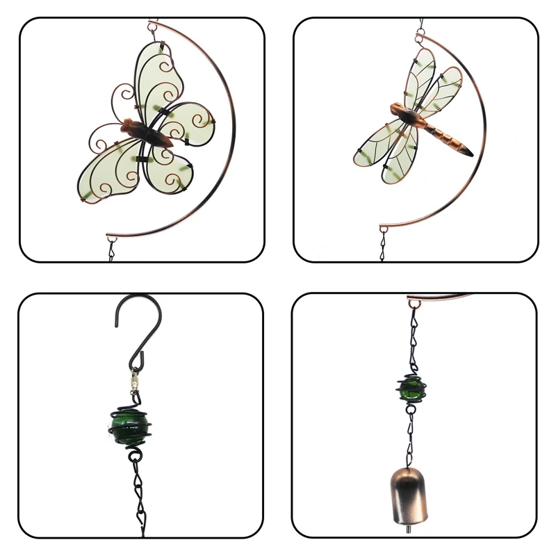 Luminous Iron Wind Chimes Butterfly Dragonfly Hanging Pendant Garden Balcony Bell Decoration Campanula Dream Catcher Decor
Luminous Iron Wind Chimes Butterfly Dragonfly Hanging Pendant Garden Balcony Bell Decoration Campanula Dream Catcher Decor