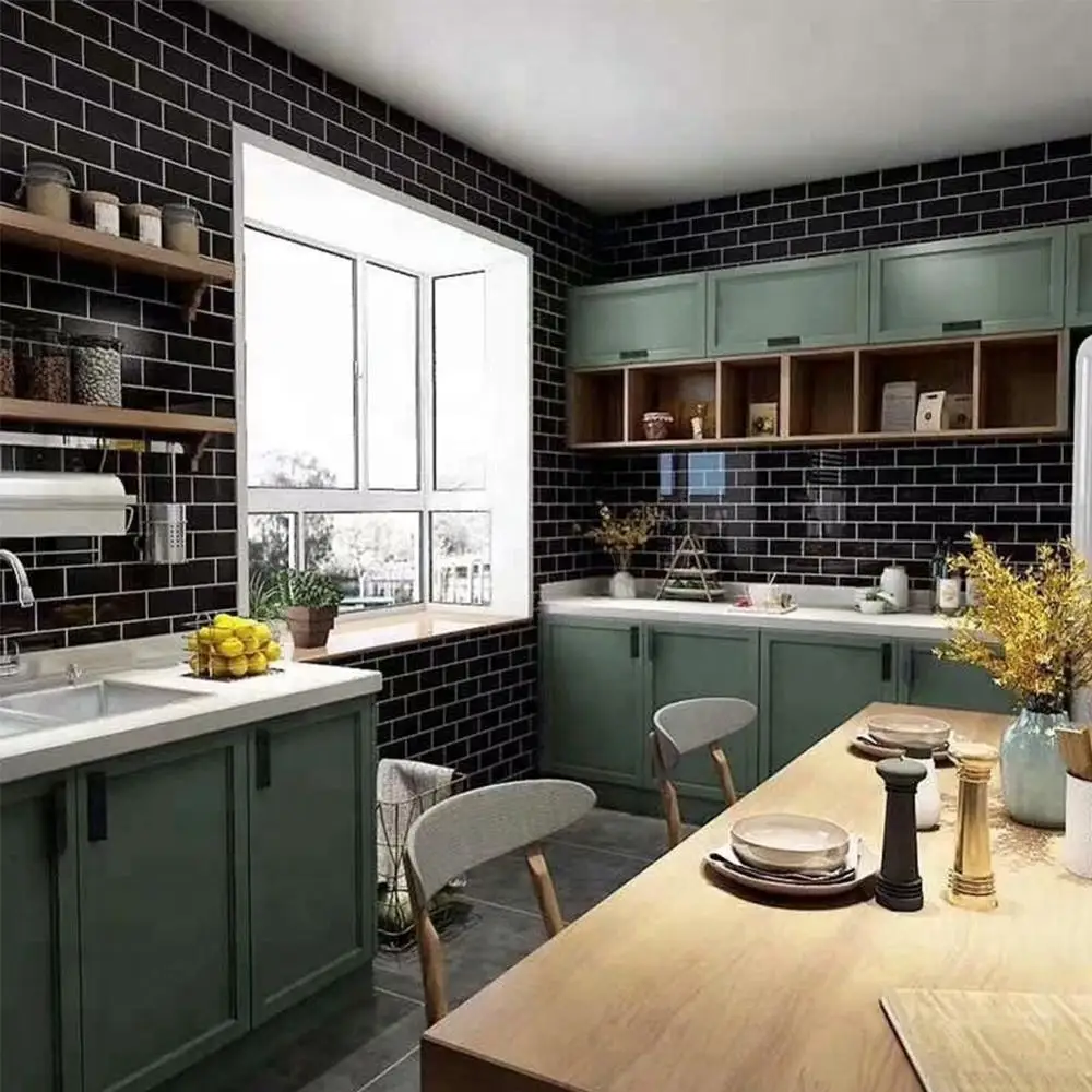 3D Tile Brick Mosaic Wallpaper Stickers 30.5cm/12in Self Adhesive Kitchen Bathroom Decor Peel Stick Tile For Kitchen Backsplash
3D Tile Brick Mosaic Wallpaper Stickers 30.5cm/12in Self Adhesive Kitchen Bathroom Decor Peel Stick Tile For Kitchen Backsplash
