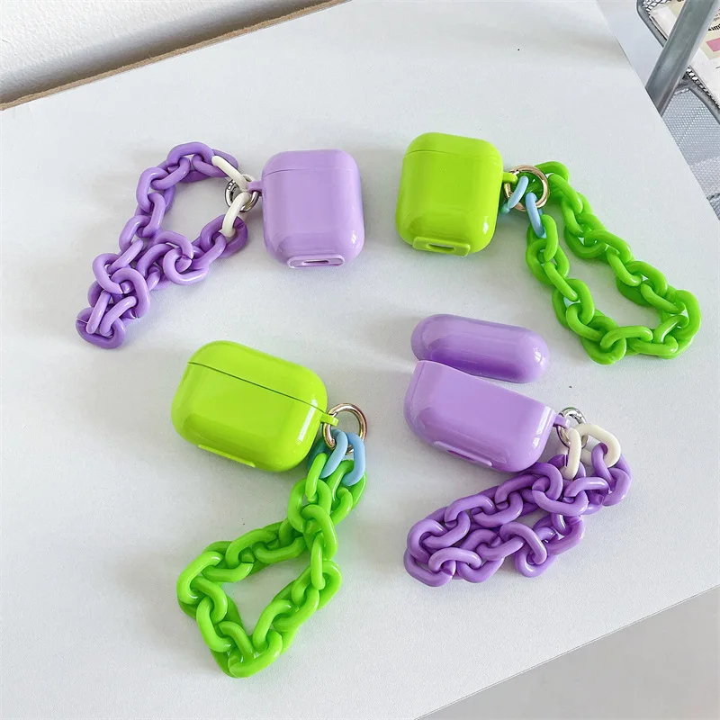 Green Purple Chains Bracelet Apple AirPods 1 / 2 / 3 Pro Case Cover iPhone Earbuds Accessories Airpod Case Air Pods Case
Green Purple Chains Bracelet Apple AirPods 1 / 2 / 3 Pro Case Cover iPhone Earbuds Accessories Airpod Case Air Pods Case