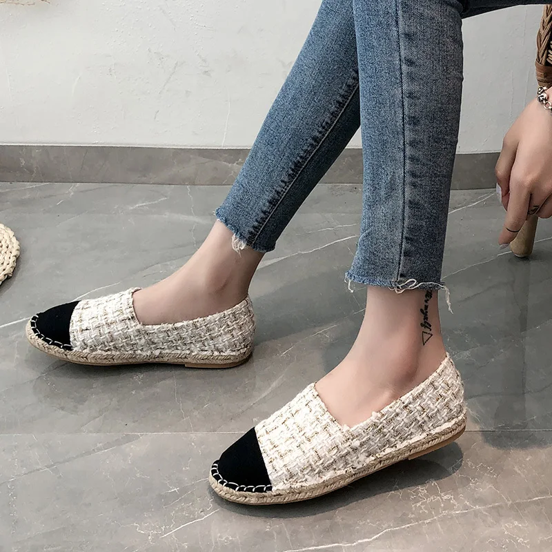 Women Flats Autumn New Fisherman Shoes Casual Loafers Shoes Canvas Hemp Women Shoes Comfortable Mules Plus Size
Women Flats Autumn New Fisherman Shoes Casual Loafers Shoes Canvas Hemp Women Shoes Comfortable Mules Plus Size