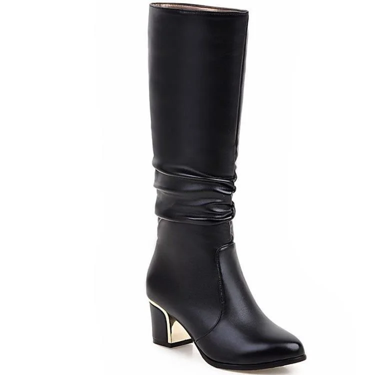 Women's Pointed Toe Chunky Heel Boots PU Leather Over-the-Knee Warm Lady's Long Chelsea Booties Fall Winter Dating
Women's Pointed Toe Chunky Heel Boots PU Leather Over-the-Knee Warm Lady's Long Chelsea Booties Fall Winter Dating