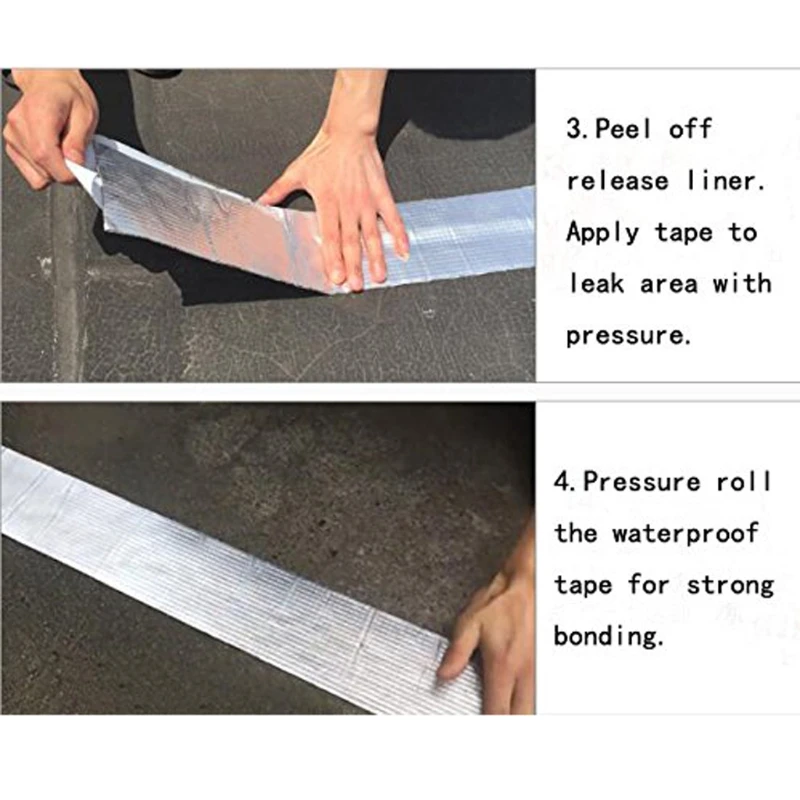 C5AD Aluminum Foil Butyl Rubber Tape Adhesive Sealing Best for RV Roof Marine Repair
C5AD Aluminum Foil Butyl Rubber Tape Adhesive Sealing Best for RV Roof Marine Repair