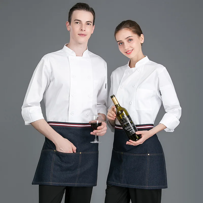2020 New White Chef Overalls Men's Long-Sleeved Restaurant Restaurant Baker Back Kitchen Chef Overalls Autumn and Winter Clothes
2020 New White Chef Overalls Men's Long-Sleeved Restaurant Restaurant Baker Back Kitchen Chef Overalls Autumn and Winter Clothes