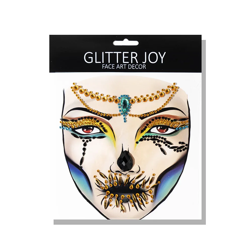 Zombie Make Up Horrible Egypt Queen Face Gem Face Jewel Decor Halloween Party Make Up Rhinestone Fake Tattoo Eyebrow Stickers
Zombie Make Up Horrible Egypt Queen Face Gem Face Jewel Decor Halloween Party Make Up Rhinestone Fake Tattoo Eyebrow Stickers