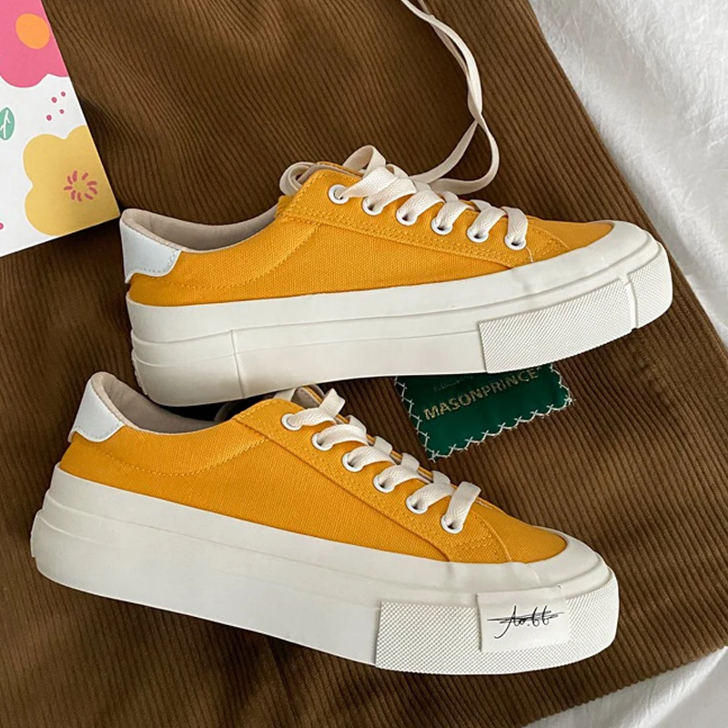 Canvas Sneakers Woman Vulcanized Shoes Yellow 2022 Spring New Trendy Skateboard Casual Shoes Flats Ladies Platform Sneaker
Canvas Sneakers Woman Vulcanized Shoes Yellow 2022 Spring New Trendy Skateboard Casual Shoes Flats Ladies Platform Sneaker