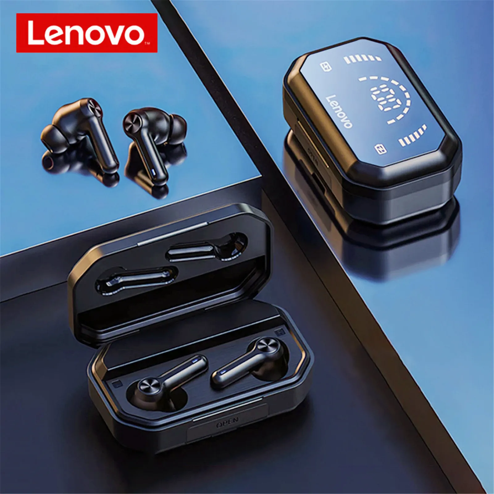 Lenovo TWS Bluetooth 5.0 Headphone 1200mAh Large Capacity Battery Wireless Earphone HIFI Music Headset with Battery Display
Lenovo TWS Bluetooth 5.0 Headphone 1200mAh Large Capacity Battery Wireless Earphone HIFI Music Headset with Battery Display
