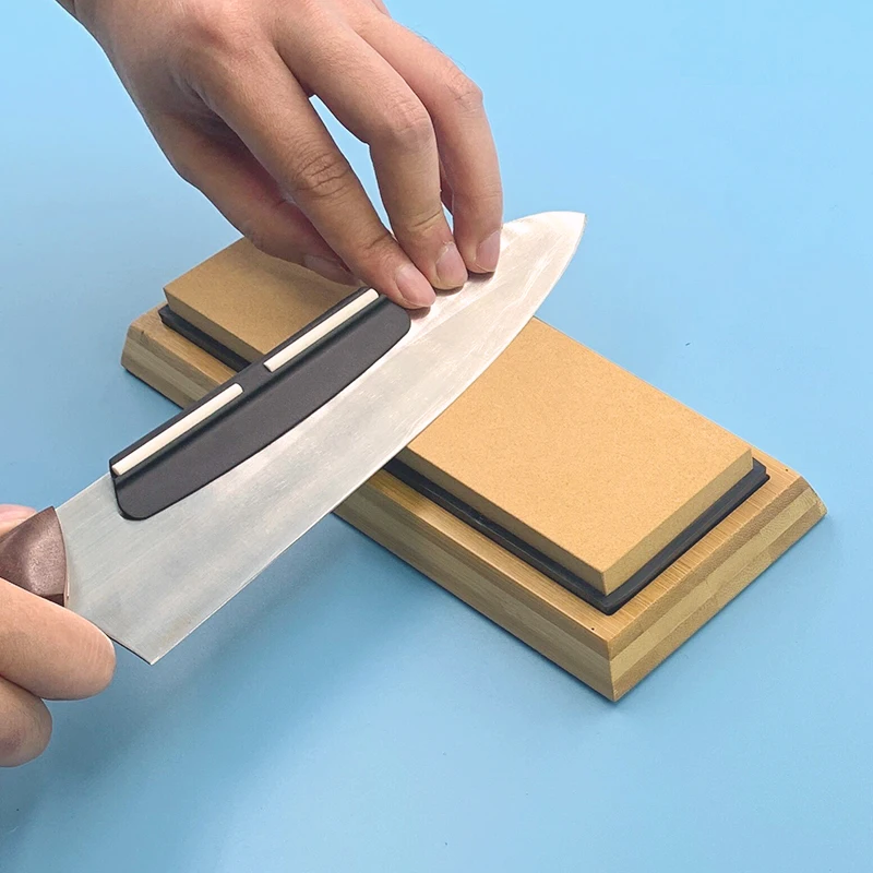 Professional knife sharpening stone Grit 1000 whetstone bamboo base angle guide 3 pieces set grinding
Professional knife sharpening stone Grit 1000 whetstone bamboo base angle guide 3 pieces set grinding