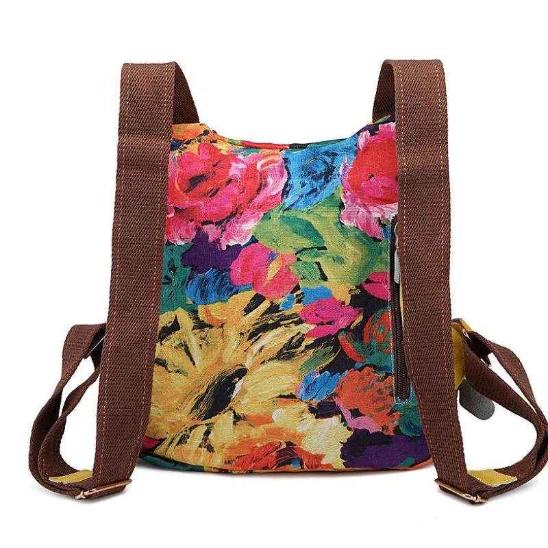 Women Multifunctional Genuine Leather Backpack Travel Casual Canvas Backpack Floral Rucksack Large School Bag For Teen Mochila
Women Multifunctional Genuine Leather Backpack Travel Casual Canvas Backpack Floral Rucksack Large School Bag For Teen Mochila