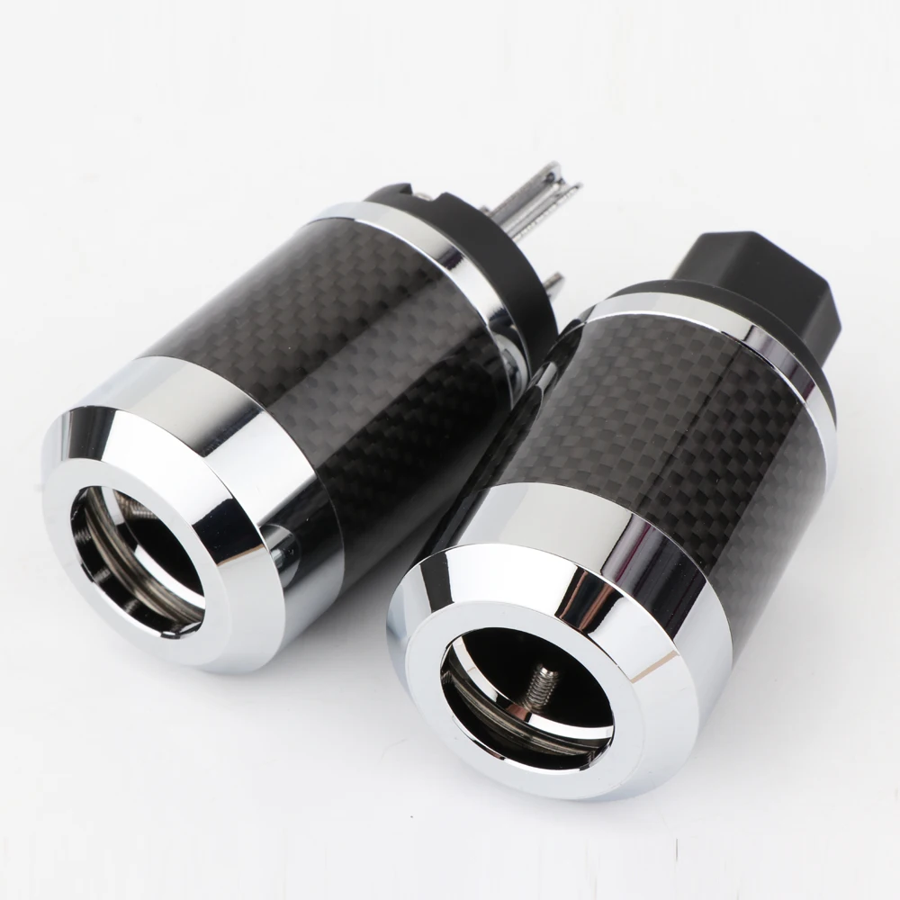 BCF2-R Hi-End Black Carbon Fiber Rhodium Plated US Power Cable IEC Connector Female male HIFI DIY Mains Power Cable
BCF2-R Hi-End Black Carbon Fiber Rhodium Plated US Power Cable IEC Connector Female male HIFI DIY Mains Power Cable