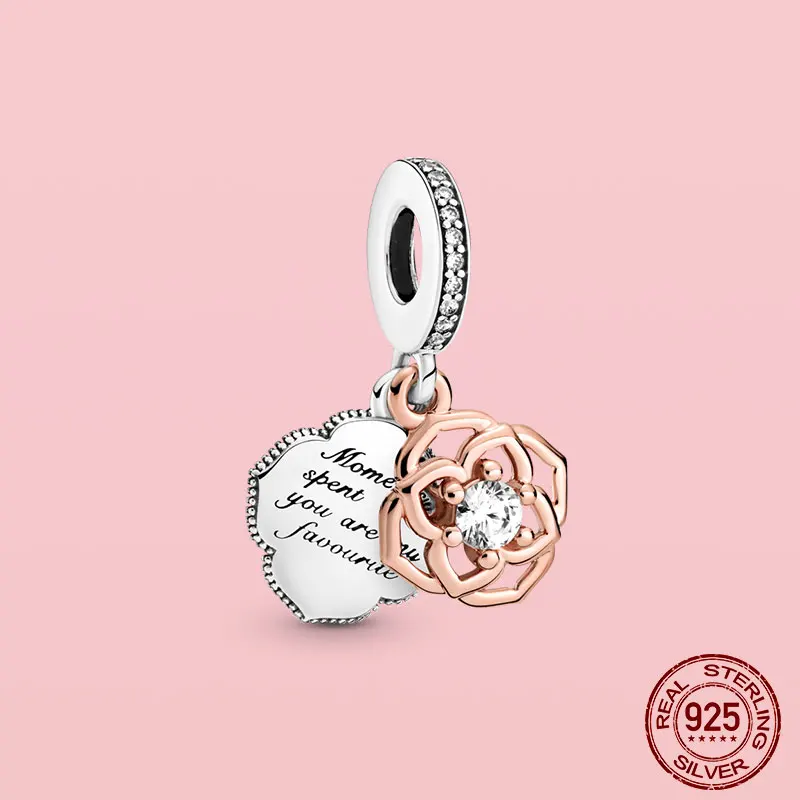 925 Sterling Silver Pendant Heart Rose Gold Family Snowflake Charms DIY Bead Fit Original Pandora Bracelet Pendant Jewelry Gifts
925 Sterling Silver Pendant Heart Rose Gold Family Snowflake Charms DIY Bead Fit Original Pandora Bracelet Pendant Jewelry Gifts