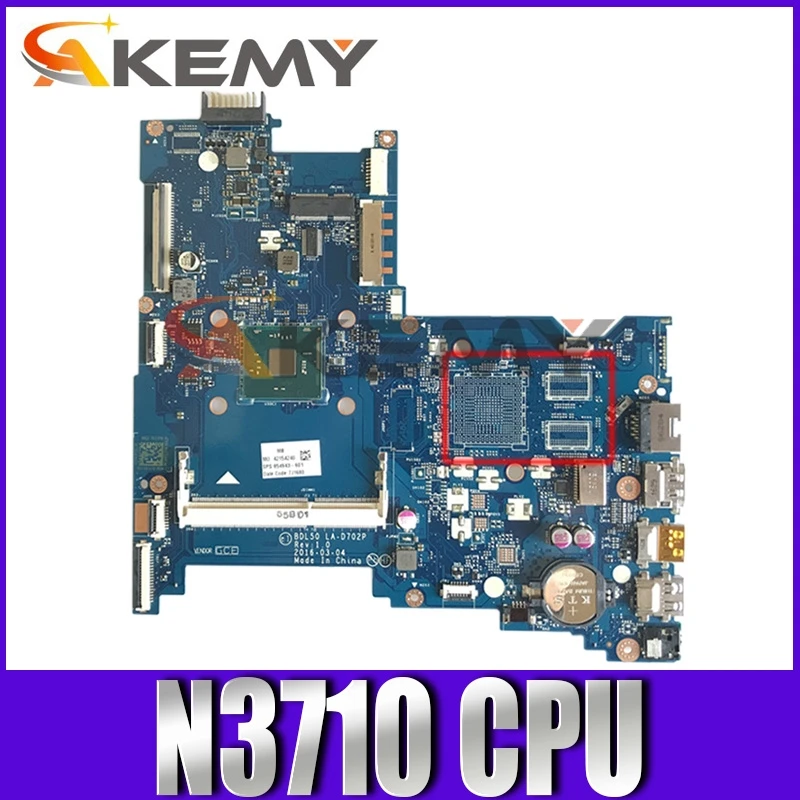 LA-D702P для HP 250 G5 15-AY Материнская плата ноутбука BDL50 854943-601 854943-501 854943-001 аккумулятор большой емкости N3710 100% полностью протестирована
LA-D702P для HP 250 G5 15-AY Материнская плата ноутбука BDL50 854943-601 854943-501 854943-001 аккумулятор большой емкости N3710 100% полностью протестирована