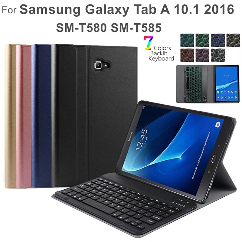 Backlit Bluetooth Keyboard Case for Samsung Galaxy Tab A 10.1 2016 SM-T585 T580 Slim Leather Cover Bluetooth Keyboard
Backlit Bluetooth Keyboard Case for Samsung Galaxy Tab A 10.1 2016 SM-T585 T580 Slim Leather Cover Bluetooth Keyboard