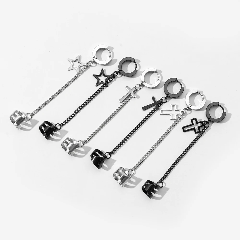 1 Pcs Stainless Steel Painless Cross Clip Earrings for Men and Women Punk Non Piercing Fake Pentagram Earrings Jewelry Gifts
1 Pcs Stainless Steel Painless Cross Clip Earrings for Men and Women Punk Non Piercing Fake Pentagram Earrings Jewelry Gifts