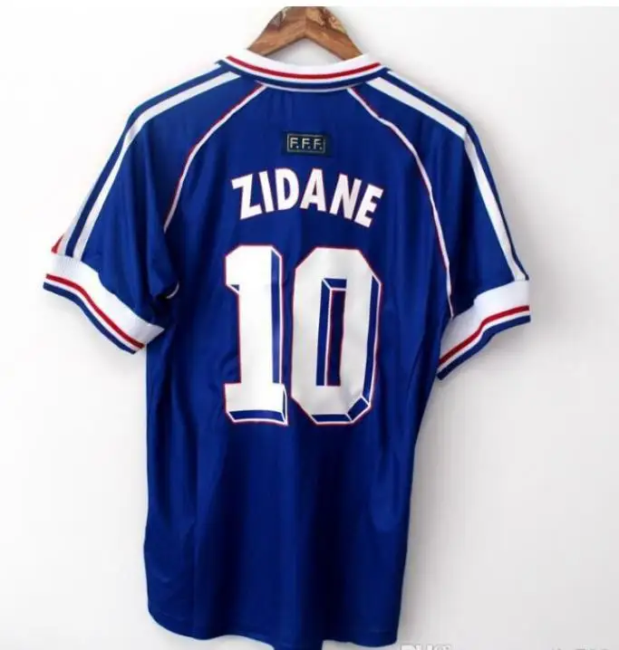 

1998 2006 France Retro Zidane Soccer Jerseys Henry Trezeguet Pogba Griezmann Kante Giroud 82 84 96 02 04 10 man football shirt