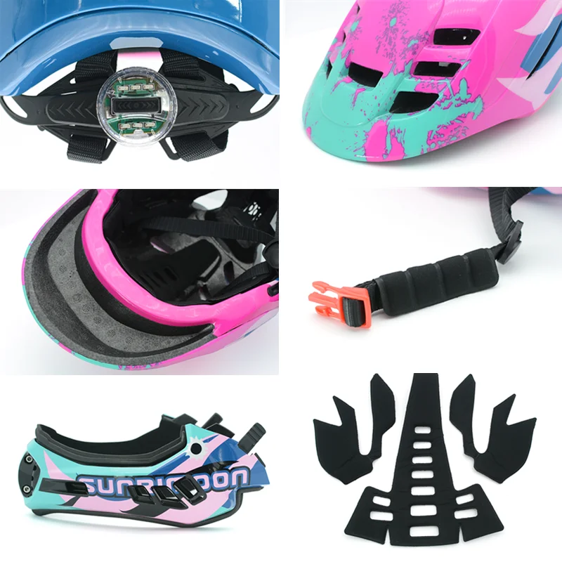2 in 1 Full Face Kids Helmet with Taillight Detachable Racing Road Cycling Helmet MTB Downhill Bike Sports Helmet Ciclismo 350g
2 in 1 Full Face Kids Helmet with Taillight Detachable Racing Road Cycling Helmet MTB Downhill Bike Sports Helmet Ciclismo 350g