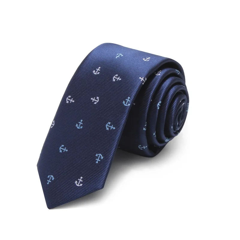 2020 Brand New Fashion High Quality Men 5CM Slim Sailor anchor Pattern Neck tie Work Formal Suit Neck Tie for Men with Gift Box
2020 Brand New Fashion High Quality Men 5CM Slim Sailor anchor Pattern Neck tie Work Formal Suit Neck Tie for Men with Gift Box