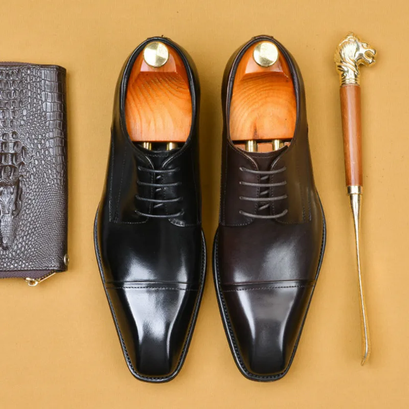 2021 Autumn Men Leather Shoes Business Dress Suit Shoes Men Brand Bullock Genuine Leather Black Wedding Mens Office Shoes
2021 Autumn Men Leather Shoes Business Dress Suit Shoes Men Brand Bullock Genuine Leather Black Wedding Mens Office Shoes