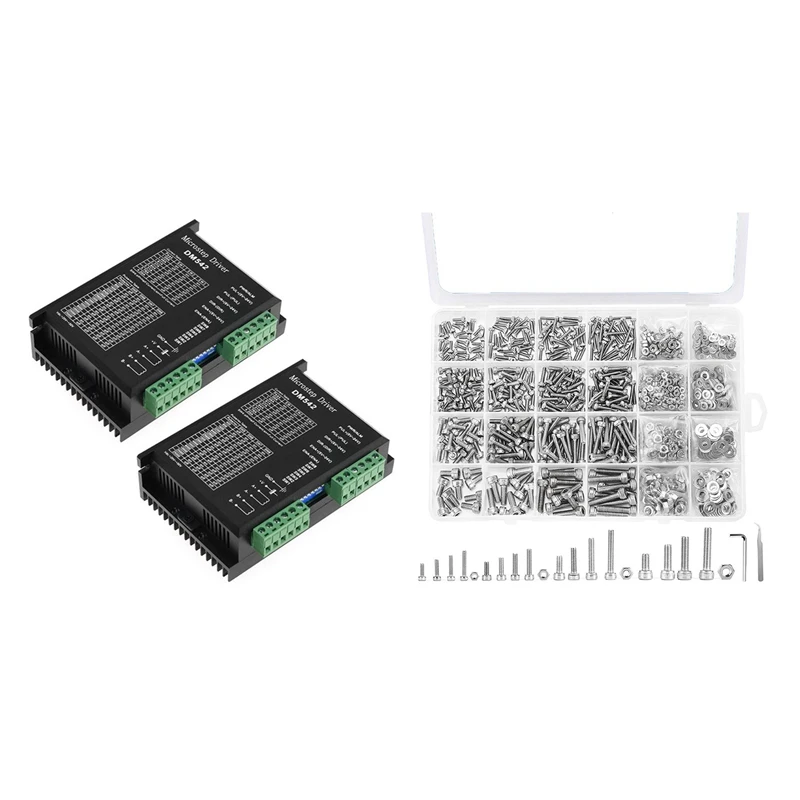 Комплект винтов, болтов и гаек M2 M2.5 M3 M4 с шестигранной головкой, 2 шт. DM542, двухфазный цифровой шаговый двигатель
Комплект винтов, болтов и гаек M2 M2.5 M3 M4 с шестигранной головкой, 2 шт. DM542, двухфазный цифровой шаговый двигатель