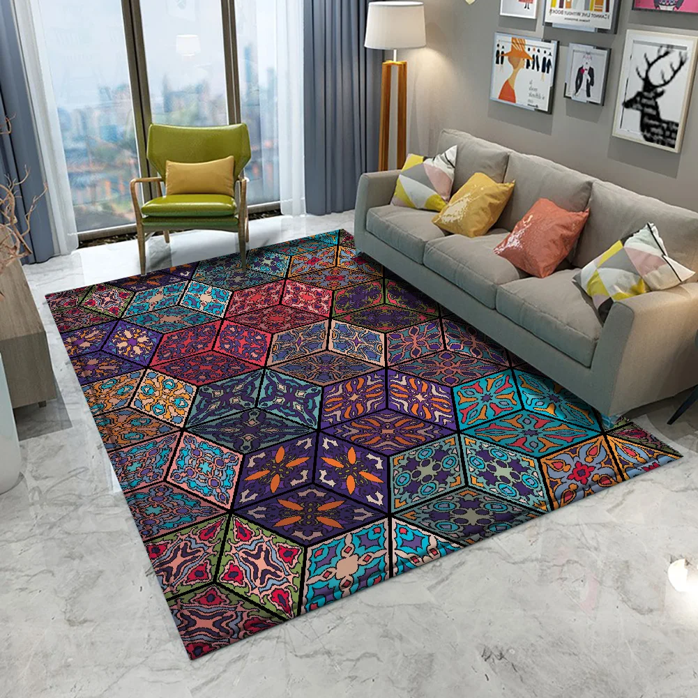 Fashion Non-slip Mandala Style Colorful Floral Pattern Rug Floor Mat Living Room Bathroom Living Room Bedroom Carpet Decor Rugs
Fashion Non-slip Mandala Style Colorful Floral Pattern Rug Floor Mat Living Room Bathroom Living Room Bedroom Carpet Decor Rugs