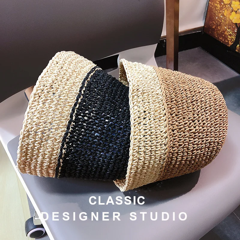 Colorblock Bucket Hat Women's Summer Fisherman Hat Basin Hat Handmade Straw Hat for women Shade Sun Hat
Colorblock Bucket Hat Women's Summer Fisherman Hat Basin Hat Handmade Straw Hat for women Shade Sun Hat