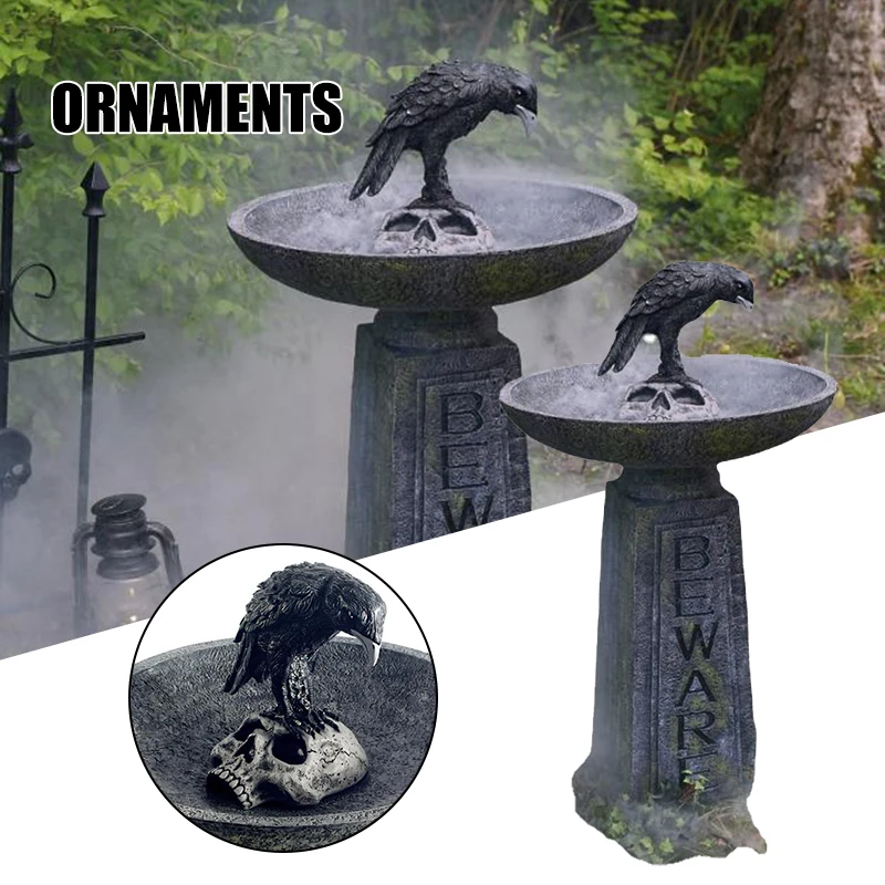 Creative Bird Bath Ornament Personalized Crow Skull Resin Crafts for Home Garden Courtyard Decoration DIY accessorie Nordic Rtro
Creative Bird Bath Ornament Personalized Crow Skull Resin Crafts for Home Garden Courtyard Decoration DIY accessorie Nordic Rtro