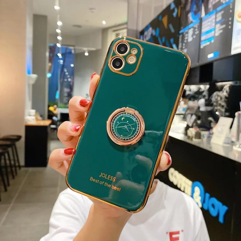 Clock bracket electroplating phone case suitable for iPhone11 12Pro Max mini X XR XSMax8 7 6PluS anti-drop protective back cover 
Clock bracket electroplating phone case suitable for iPhone11 12Pro Max mini X XR XSMax8 7 6PluS anti-drop protective back cover
