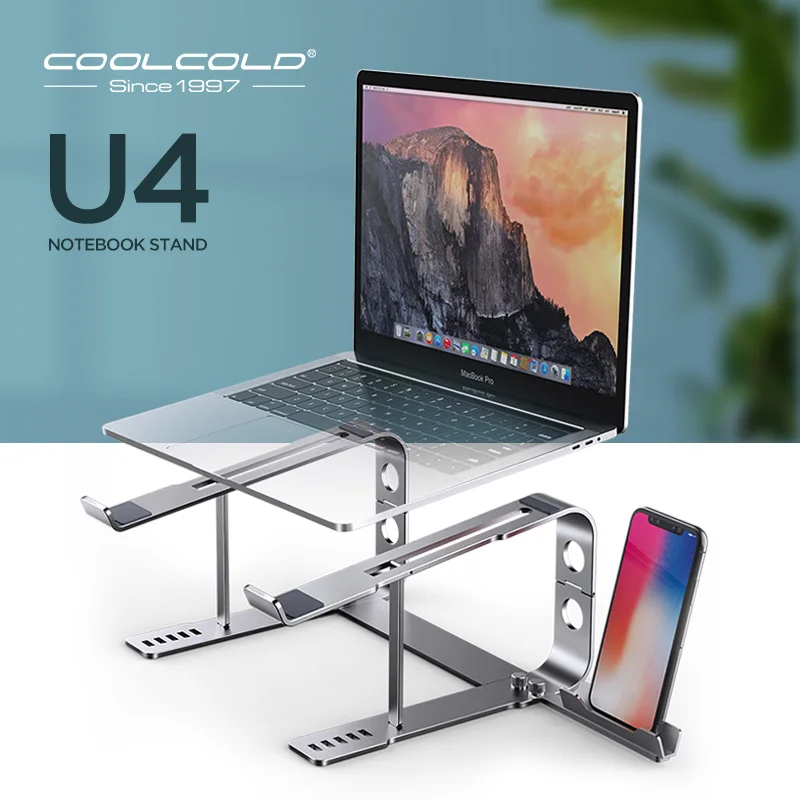 COOLCOLD Aluminum Laptop Stand Adjustable Notebook Stand Portable Laptop Holder Tablet Stand Computer Support For 10-17 inch
COOLCOLD Aluminum Laptop Stand Adjustable Notebook Stand Portable Laptop Holder Tablet Stand Computer Support For 10-17 inch