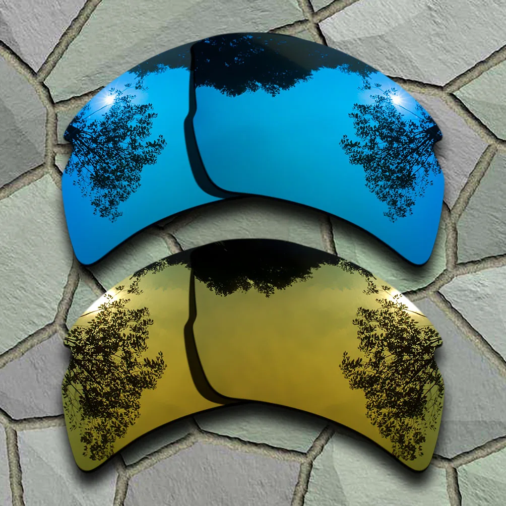 Ice Blue Mirrored & 24K Gold Mirrored Polarized Replacement Lenses for Flak 2.0 XL Frame 100% UVA & UVB
Ice Blue Mirrored & 24K Gold Mirrored Polarized Replacement Lenses for Flak 2.0 XL Frame 100% UVA & UVB