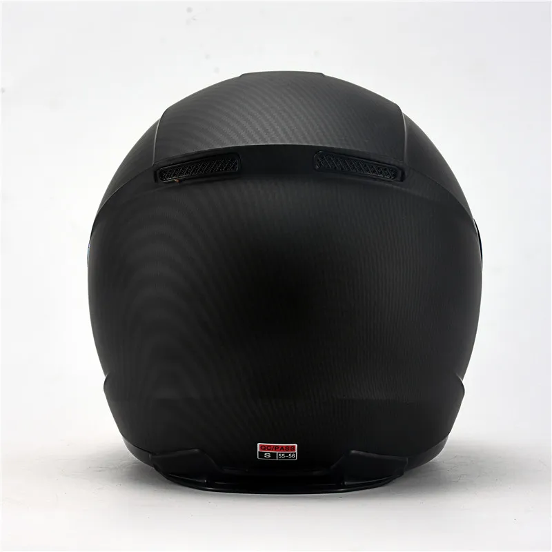 

Carbon Painting CE DOT Approved Full Face Motorbike Helmet Motorcycle Helmet - Matt Black XL (61-62cm)