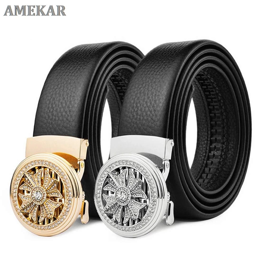 Men 's Genuine Leather Automatic Sliding Buckle Dress Belt Turn Buckle ,Trim To Fit Luxurious Superior Quality Rotatable
Men 's Genuine Leather Automatic Sliding Buckle Dress Belt Turn Buckle ,Trim To Fit Luxurious Superior Quality Rotatable