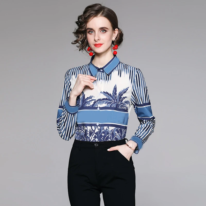 Spring And Autumn New Women's Chic Noble Temperament Luxury Brand Letter Printing Fashion Polo Collar Long Sleeve Shirt
Spring And Autumn New Women's Chic Noble Temperament Luxury Brand Letter Printing Fashion Polo Collar Long Sleeve Shirt