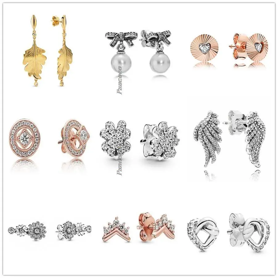 Original 925 Sterling Silver Rose Vintage Allure With Crystal Stud Earrings For Women Wedding Gift Fashion Jewelry
Original 925 Sterling Silver Rose Vintage Allure With Crystal Stud Earrings For Women Wedding Gift Fashion Jewelry