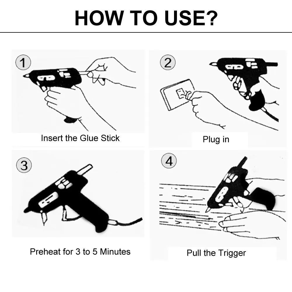 Mini Hot Glue Gun 30W High Temperature Glue Gun for DIY Crafts, Projects, Fast Home Repairs Creative Arts, with 6pcs Glue Sticks
Mini Hot Glue Gun 30W High Temperature Glue Gun for DIY Crafts, Projects, Fast Home Repairs Creative Arts, with 6pcs Glue Sticks