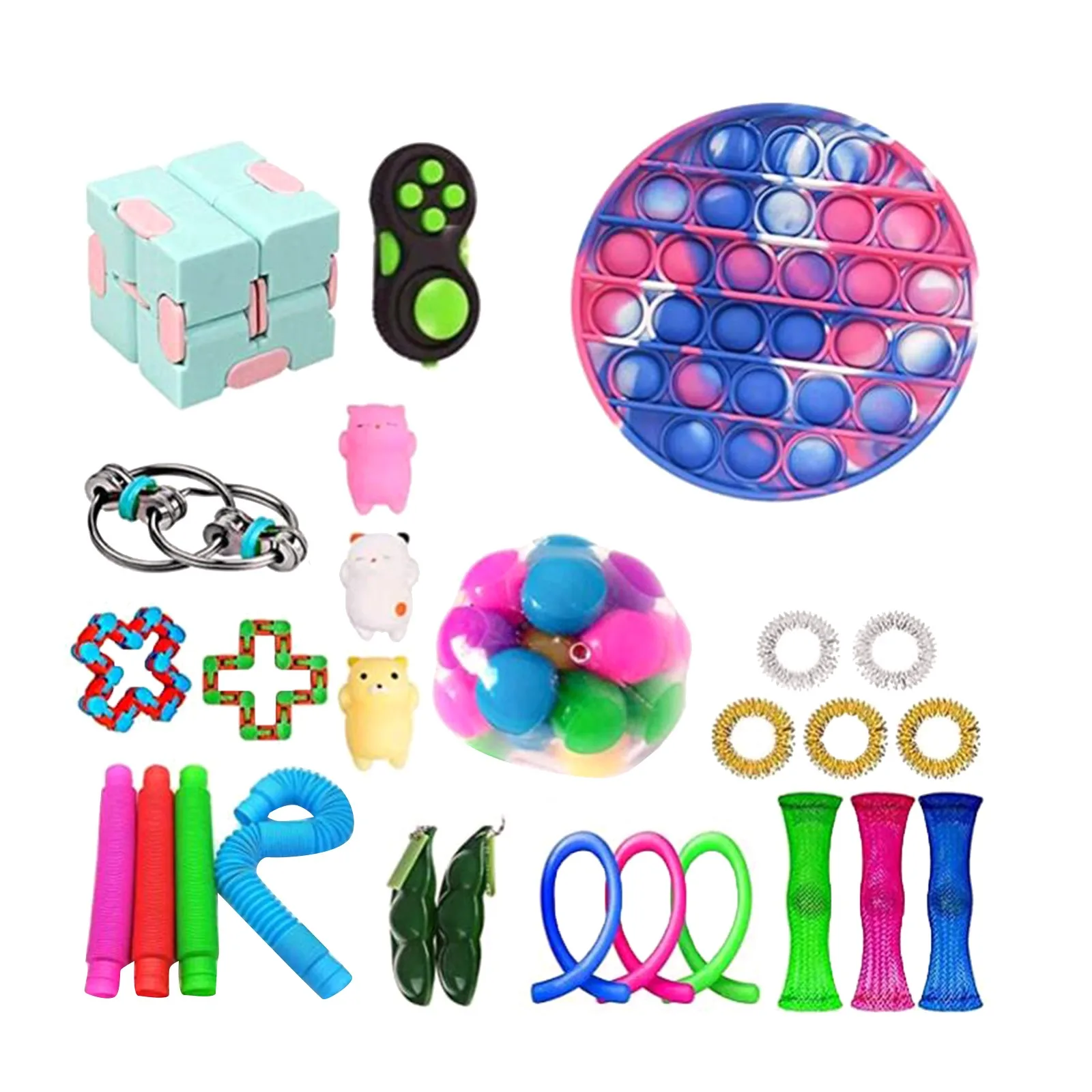 Fidget Toy 28-piece Set Of Decompression Sensory Toys For Children Or Adults
Fidget Toy 28-piece Set Of Decompression Sensory Toys For Children Or Adults