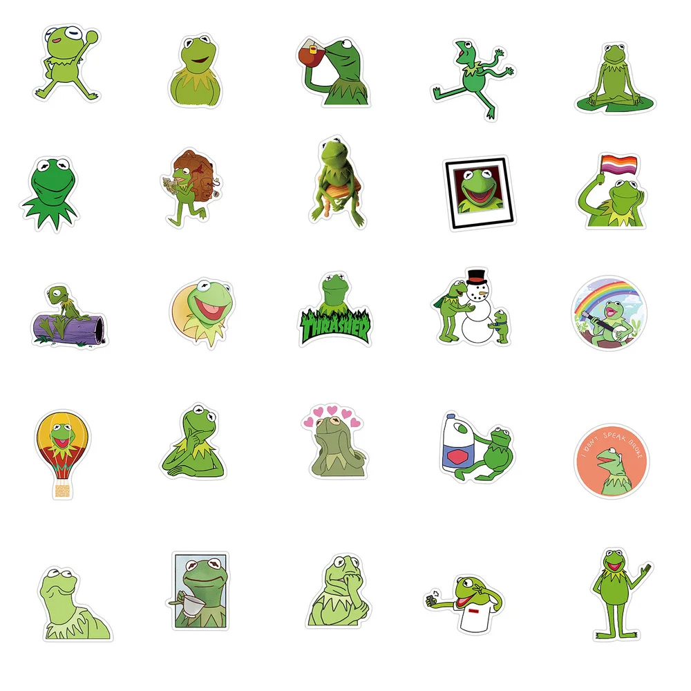 10/50pcs Interesting Cartoon Frog Graffiti Stickers For Skateboard Helmet Gift Box Bicycle Laptop Notebook Car Child Toy Sticker 
10/50pcs Interesting Cartoon Frog Graffiti Stickers For Skateboard Helmet Gift Box Bicycle Laptop Notebook Car Child Toy Sticker