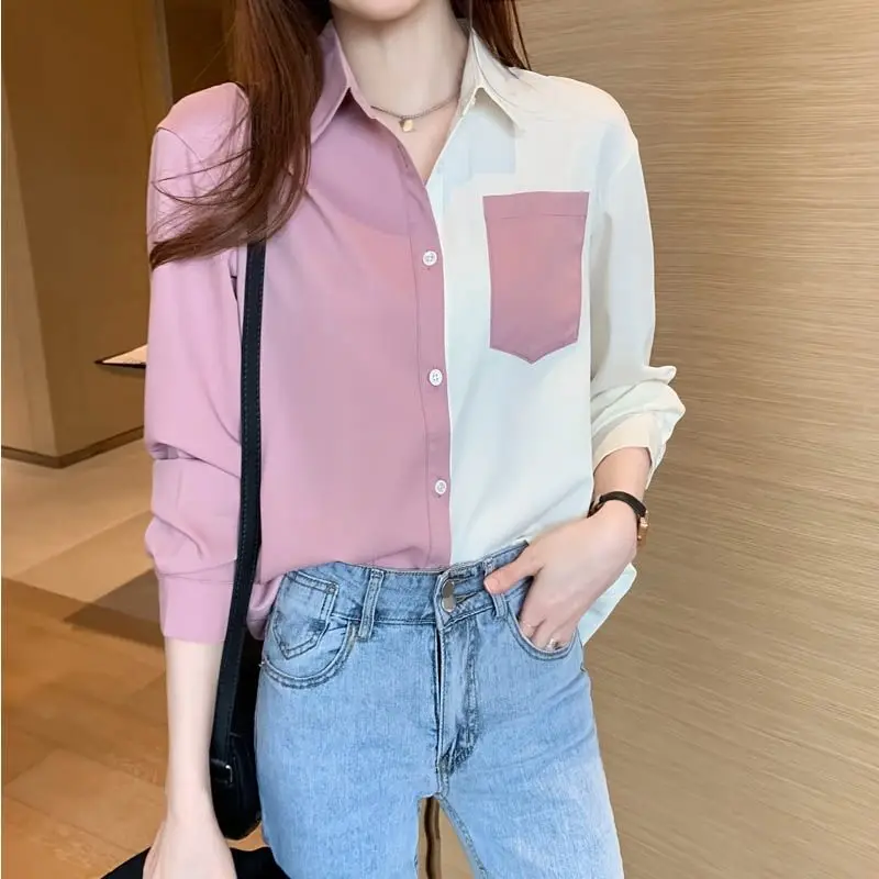 2021 New Fashion Versatile Long Sleeve Women's Shirt French Color Matching Large Loose Casual Cotton Chiffon Lady Blouese B079
2021 New Fashion Versatile Long Sleeve Women's Shirt French Color Matching Large Loose Casual Cotton Chiffon Lady Blouese B079