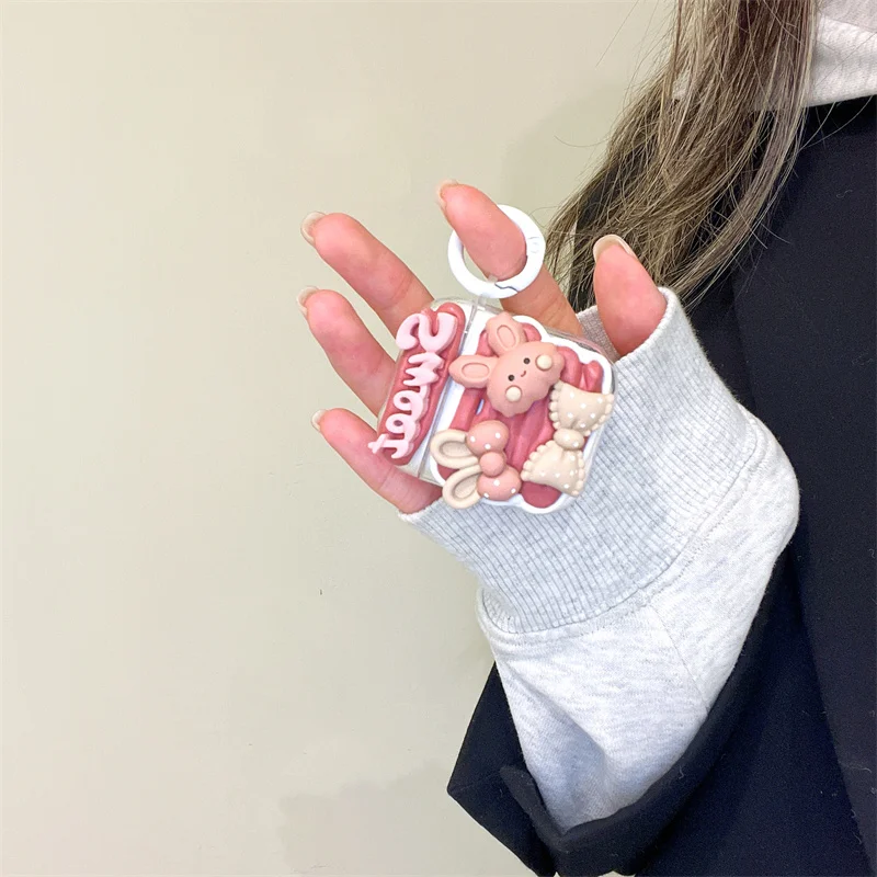 Luxury Cute 3D Sweet Candy Rabbit Earphone Case For Apple Airpods Pro3 1 2 Silicone Case Pouch For Iphone Airpods Headphone Box
Luxury Cute 3D Sweet Candy Rabbit Earphone Case For Apple Airpods Pro3 1 2 Silicone Case Pouch For Iphone Airpods Headphone Box