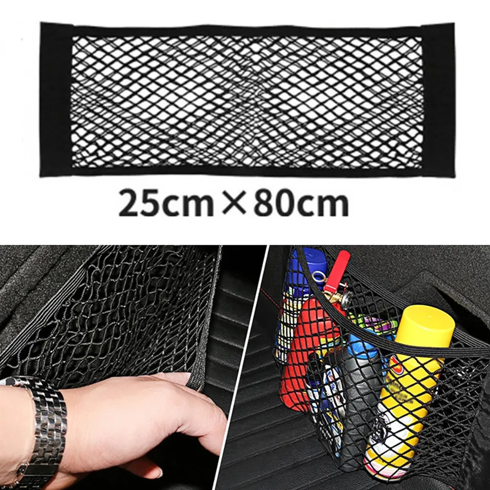Elastic Mesh Car Trunk Bag Mesh Storage Pocket Back Rear Seat Elastic String Net Organiser Storage Net
Elastic Mesh Car Trunk Bag Mesh Storage Pocket Back Rear Seat Elastic String Net Organiser Storage Net